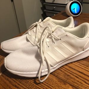 Adidas White Cloudfoam QT Racer Sneakers